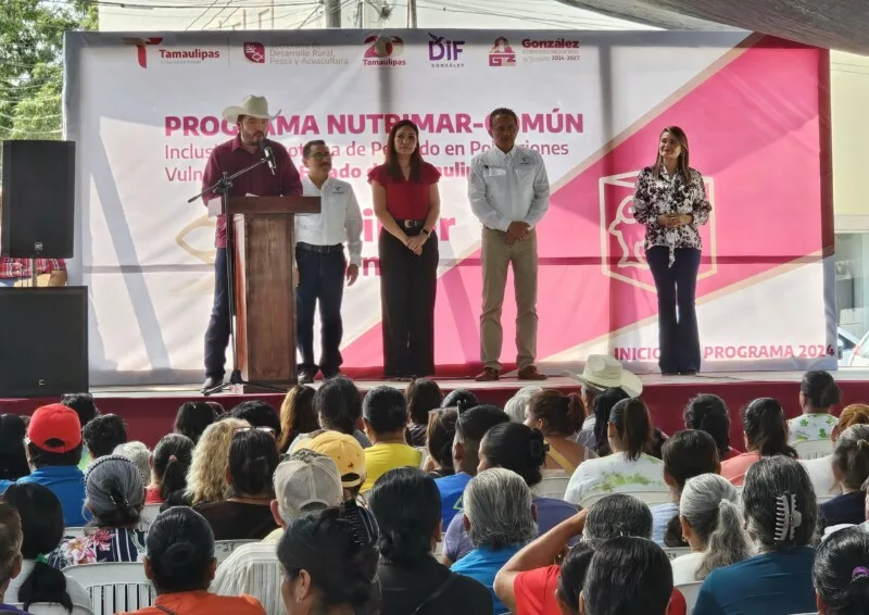 En González hay voluntad; Gobierno Estatal y Municipio suman fuerzas, benefician a centenares de familias.