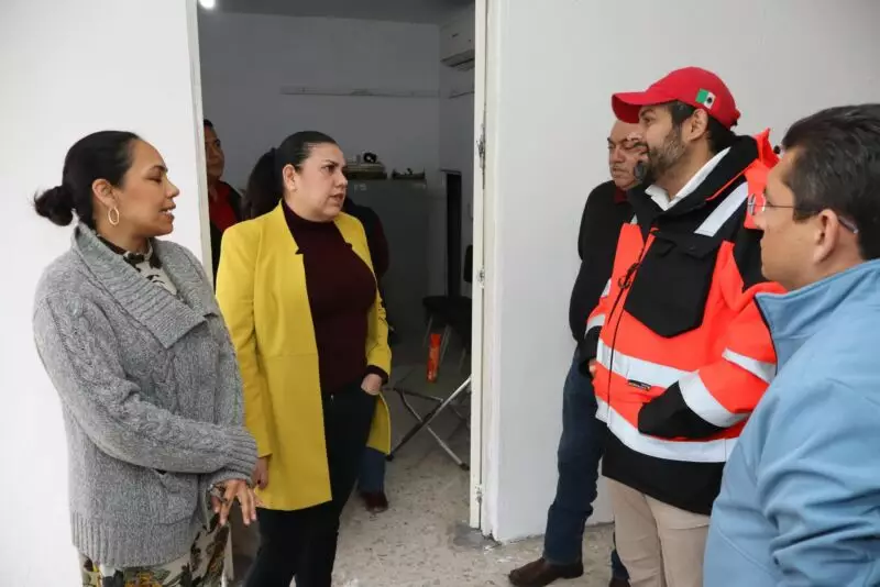 Supervisa Patty Chío Acondicionamiento de refugios temporales