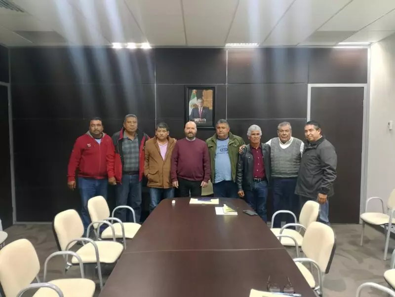 Encuentro de Trabajo entre el secretario de Recursos Hidráulicos y el Consejo Directivo de Usuarios del Distrito de Riego 002 Mante