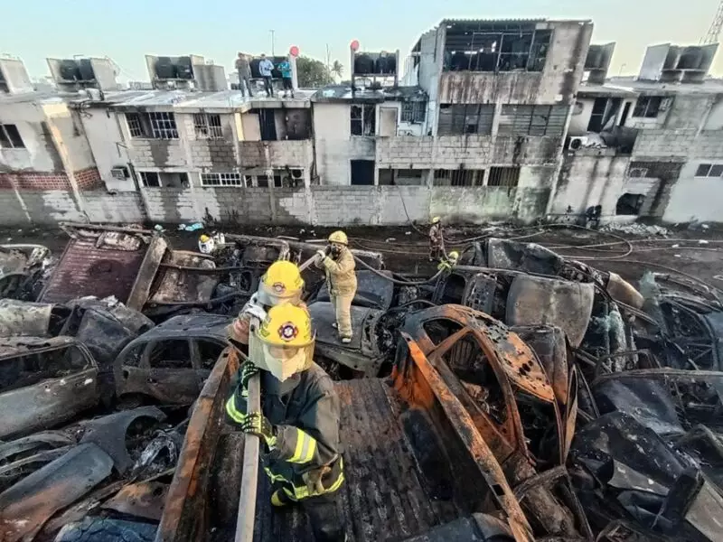 Reconocen públicamente a los Bomberos Voluntarios de Tamaulipas tras intervención en siniestro
