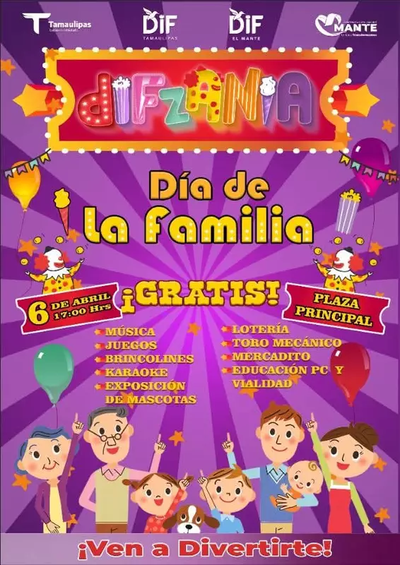 Con Difzania celebrarán a las familias mantenses
