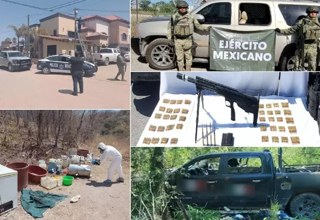 Decomisan armas y drogas en Reynosa y Camargo en la Operación Frontera Norte