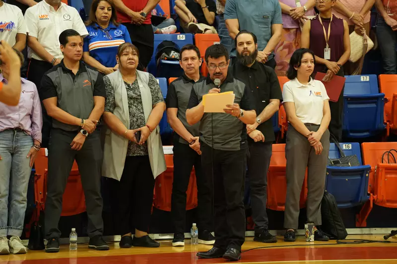 Rector de la UAT inaugura la temporada 2025 de la LNBP Femenil