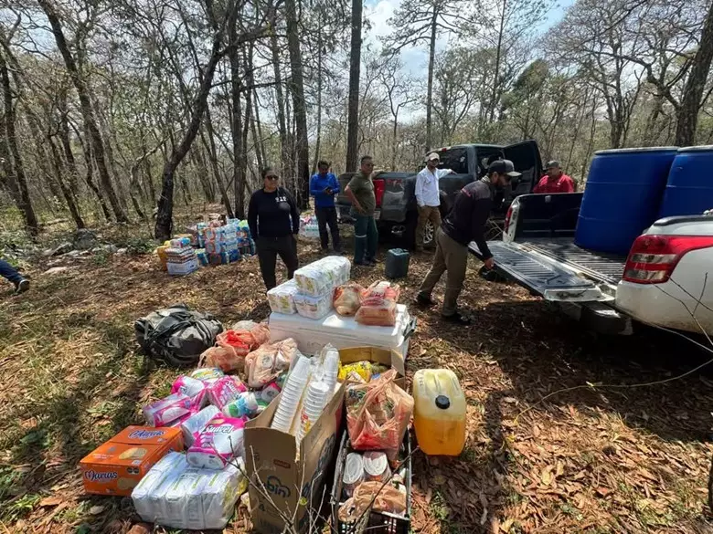 Coordinan acciones para el control del incendio forestal en Reserva de la Biosfera El Cielo