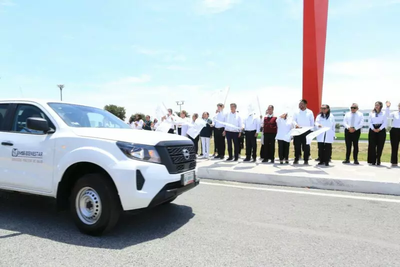Da Américo banderazo de salida a vehículos del IMSS-Bienestar Tamaulipas