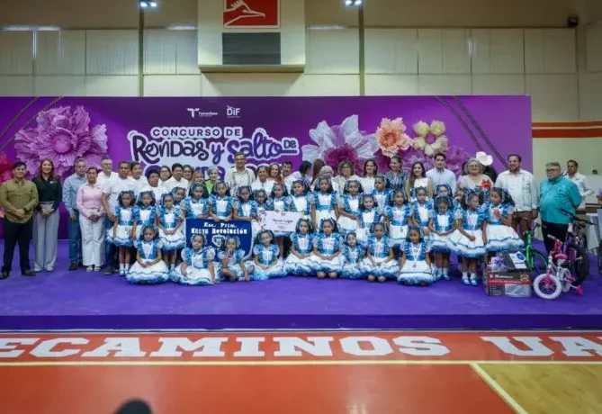 Impulsan Américo y María de Villarreal las tradiciones con el concurso de Rondas y Salto de Cuerda