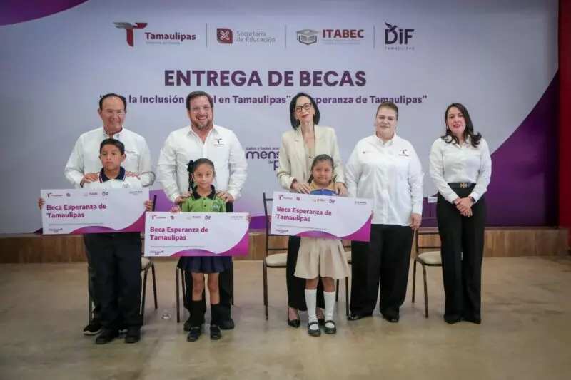 Entrega DIF Tamaulipas más de 1,800 becas a niñas, niños y jóvenes en situación de vulnerabilidad