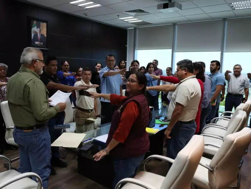 Fortalecen gestión documental en Obras Públicas: Toman protesta, integrantes del Sistema Institucional de Archivos