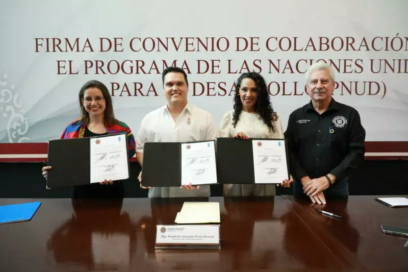 Tamaulipas pionero en firmar convenio de colaboración con el PNUD para legislar sobre desarrollo sostenible