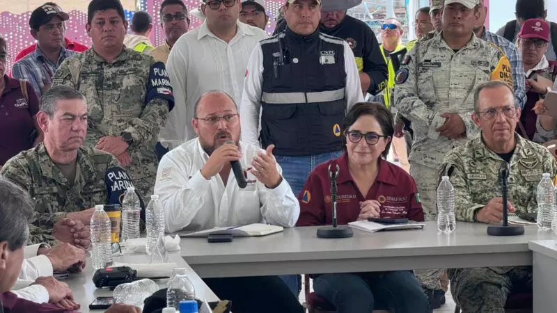 Inicia descenso de niveles de agua en la zona sur de Tamaulipas; autoridades refuerzan atención a población afectada
