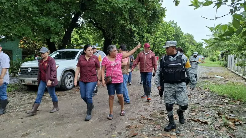 Coordinan Patty Chío y PC Tamaulipas evacuación preventiva en El Mante