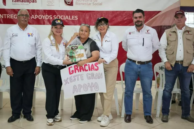 Lleva SEBIEN apoyos a Nueva Ciudad Guerrero