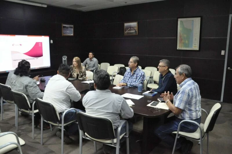 Avanza proyecto de rehabilitación del bordo de la Laguna La Nacha en San Fernando