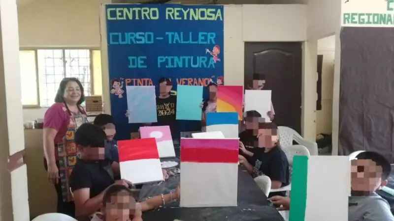 Fomenta SSPT cultura de paz a niñas y niños a través del taller “Pinta tu verano”