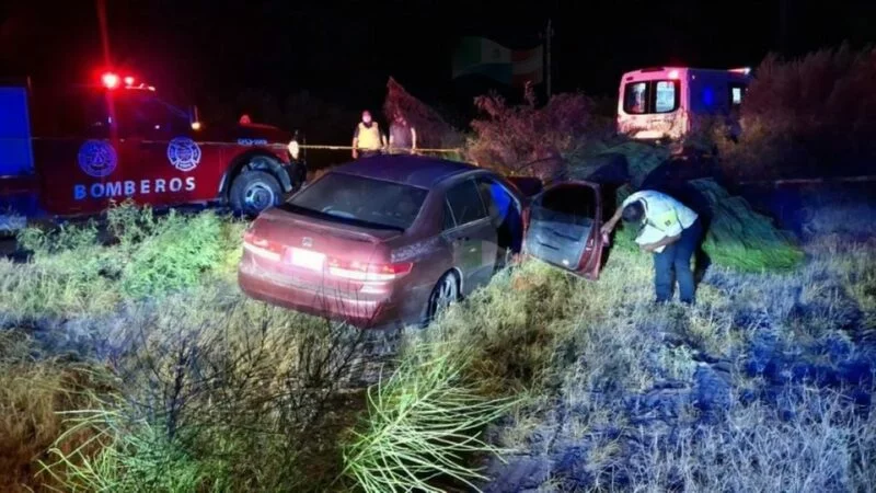 Fallece hombre al chocar su automóvil contra base de concreto en Nuevo Laredo