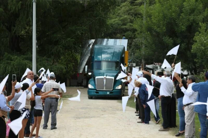 Llega Virgen monumental a El Chorrito