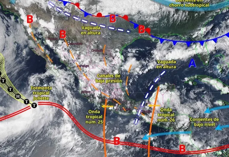Se esperan lluvias fuertes con granizo en estos estados
