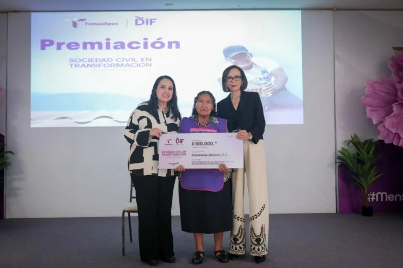 Premia DIF Tamaulipas a los ganadores de la convocatoria Sociedad Civil en Transformación