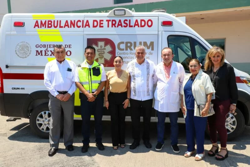 Entrega SST ambulancia al CRUM de la zona sur de Tamaulipas