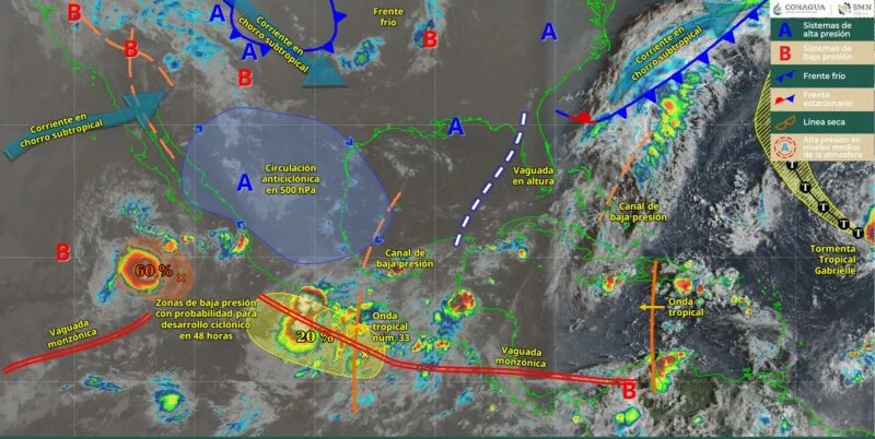 Prevén lluvias intensas y tormentas eléctricas en Tamaulipas