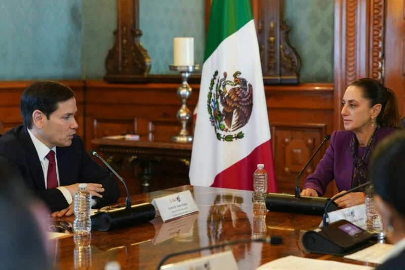 Acuerdo en seguridad y migración con respeto a la soberanía y territorialidad; concluye reunión Sheinbaum-Rubio