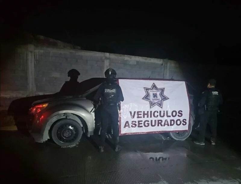 Guardia Estatal asegura cámara de videovigilancia y vehículo con reporte de robo en Reynosa