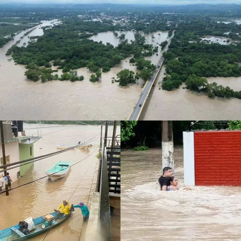 Poza Rica vuelve a inundarse: la furia del agua revive recuerdos de hace 26 años