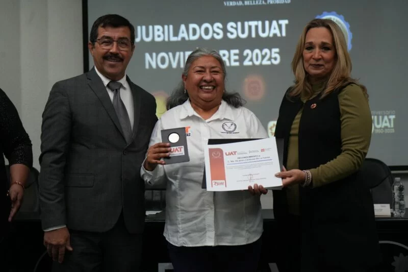 Preside rector homenaje al personal jubilado del SUTUAT