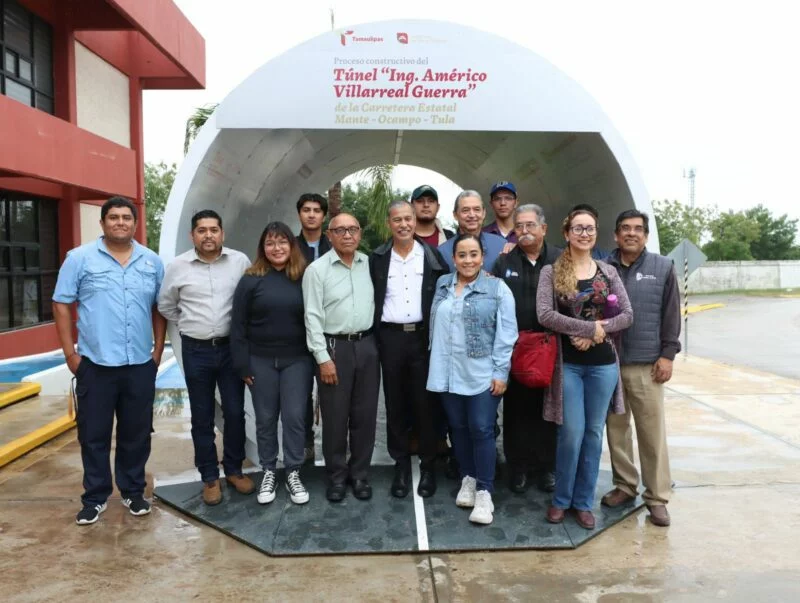 Acerca Obras Públicas a estudiantes la ingeniería aplicada en una de las carreteras más estratégicas de Tamaulipas