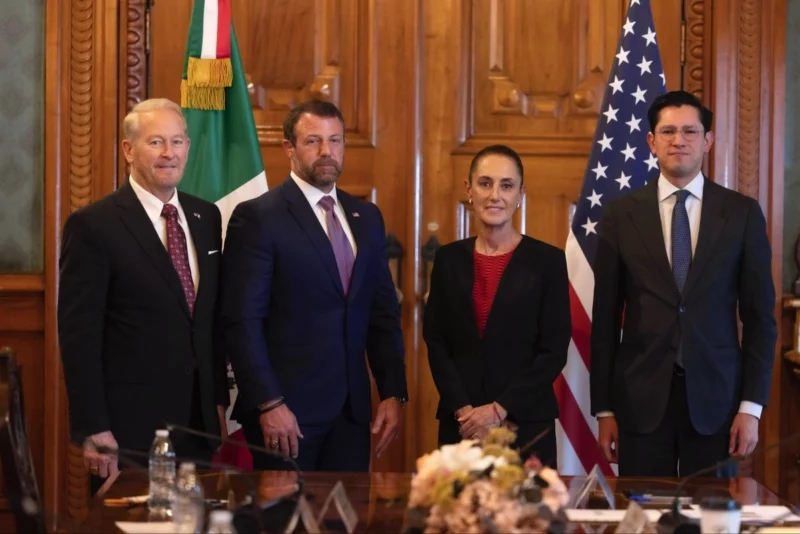 Sheinbaum reafirma colaboración bilateral en reunión con secretario de Seguridad de EU, Markwayne Mullin