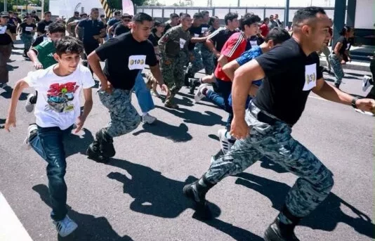 Promueve INJUVE la activación física y la defensa personal entre jóvenes y la Guardia Nacional de Tamaulipas